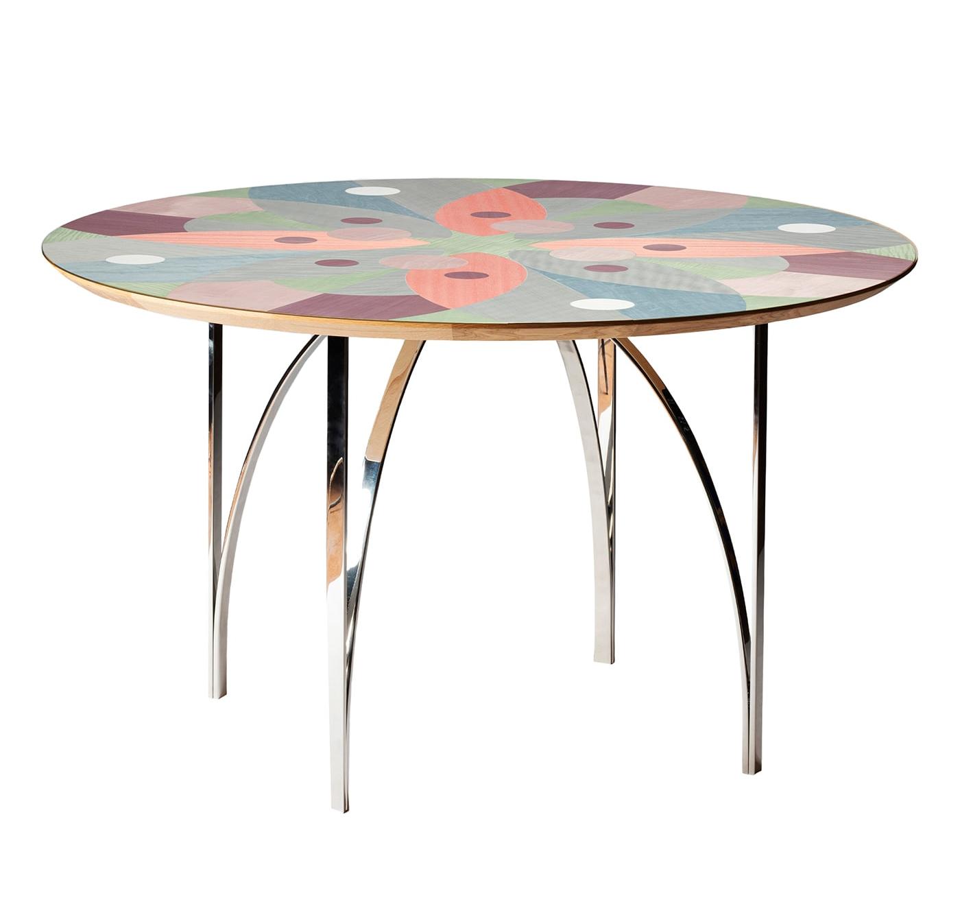 Multi-Colour Veneer Dining Table