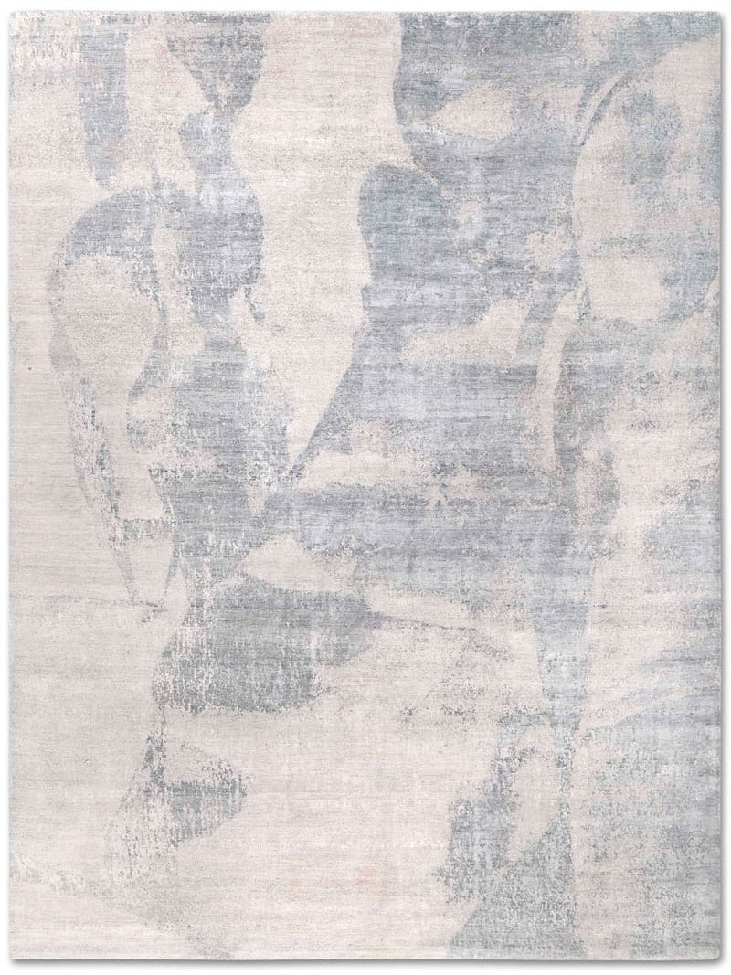 Grey / Beige Hand-Knotted Rug | Size: 274 x 365 cm