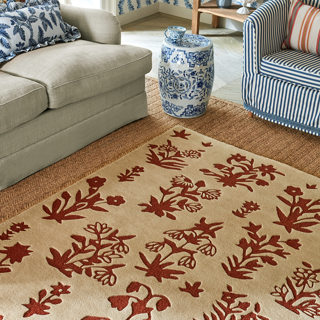 Woodland Glade Linen/Russet Br. 146801 Rug