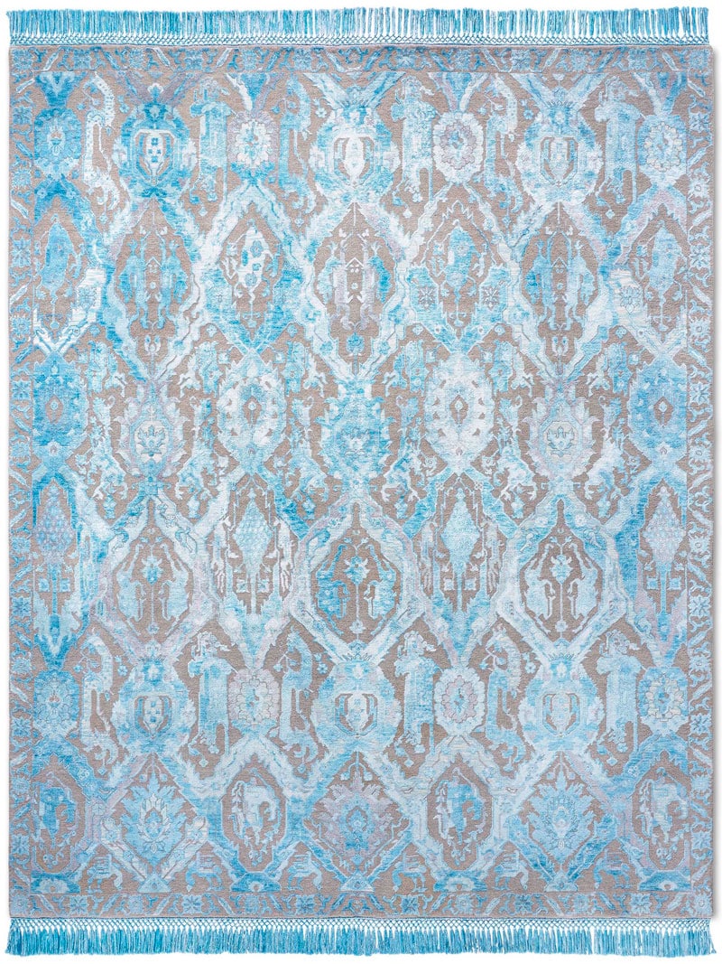 KavaBagh Blue Handmade Luxury Rug