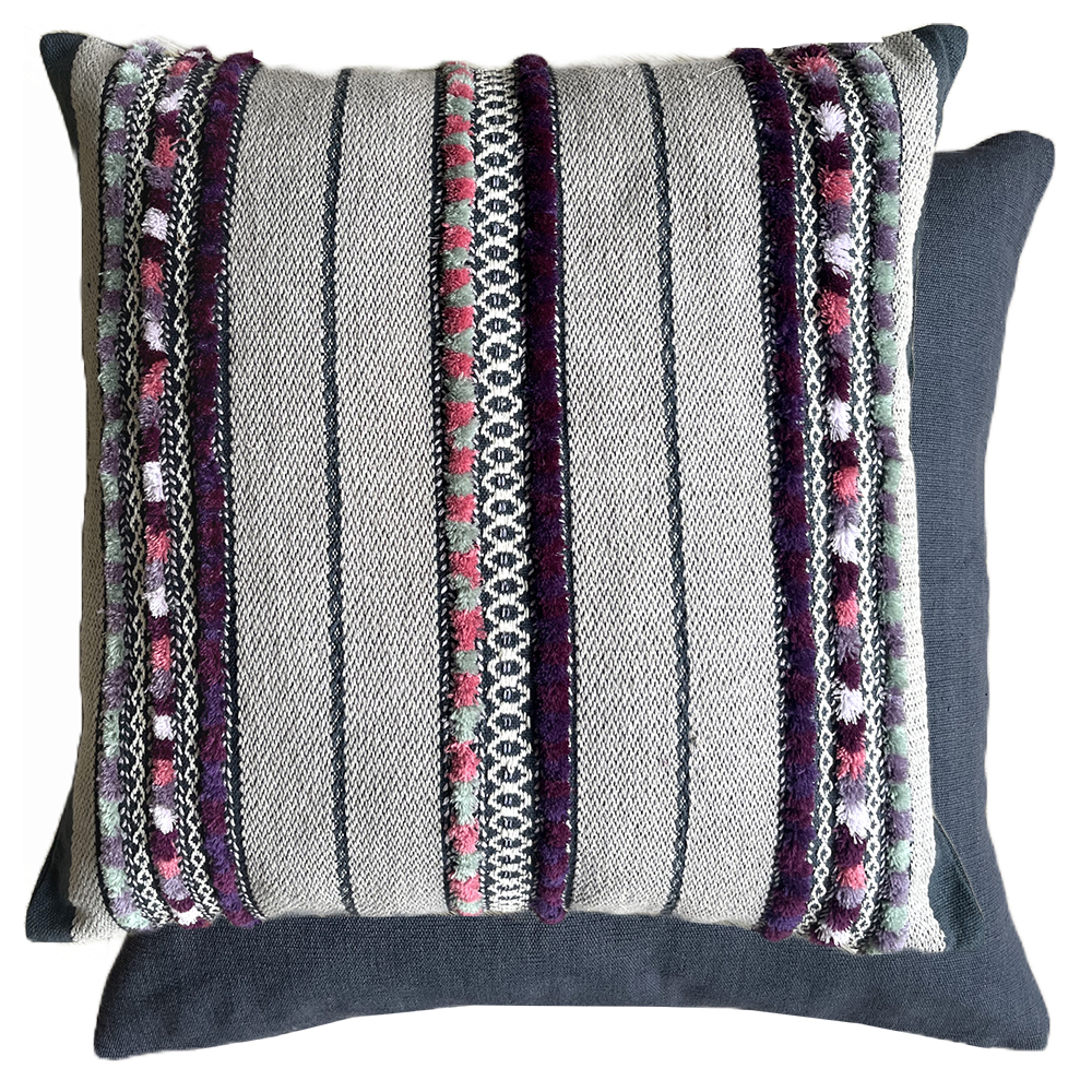 Mangala Aubergine 50 × 50 Cushion