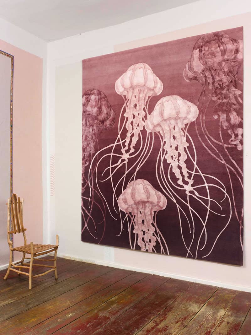 Jellyfish Hand-Knotted Rug