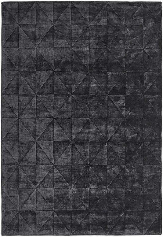 Triangles Anthracite Rug