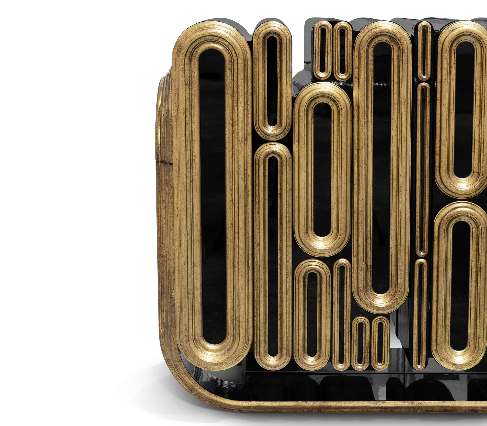 Ellipse Antique Finish Sideboard