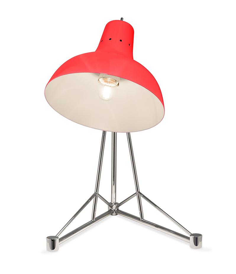 Celestia Red Table Lamp