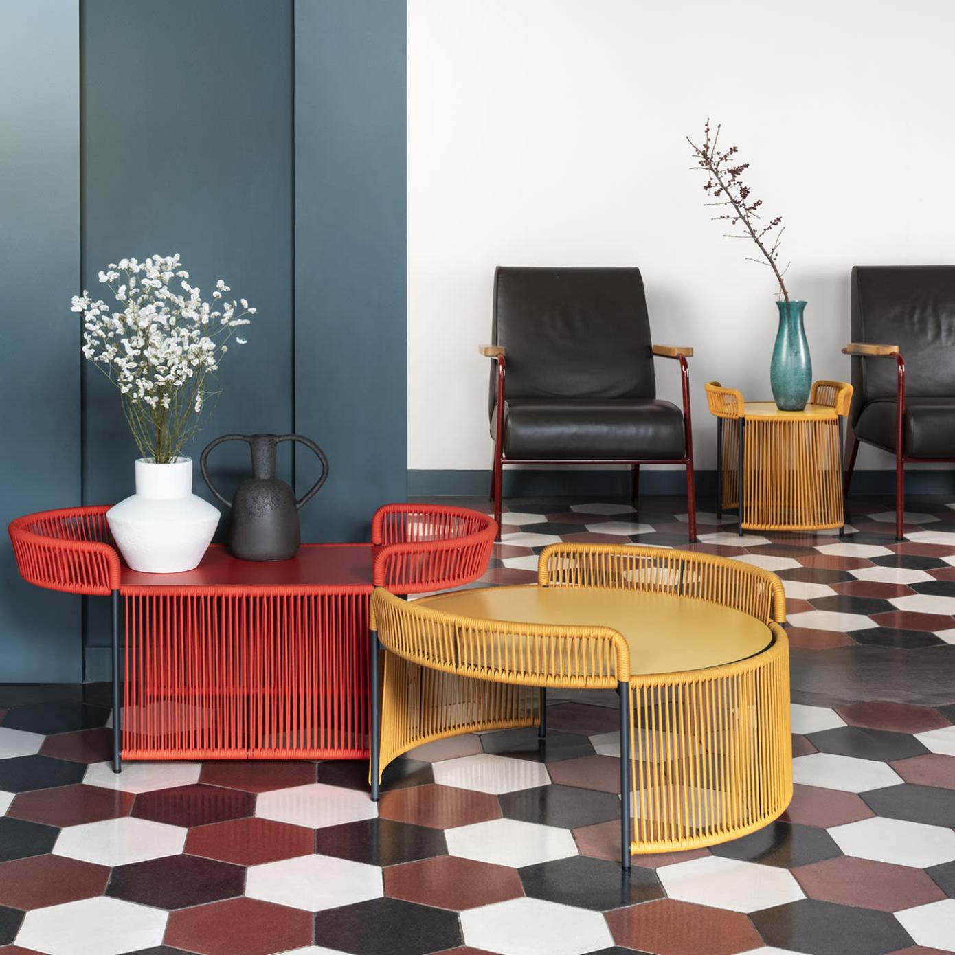 Altana Round Yellow Outdoor Coffee Table