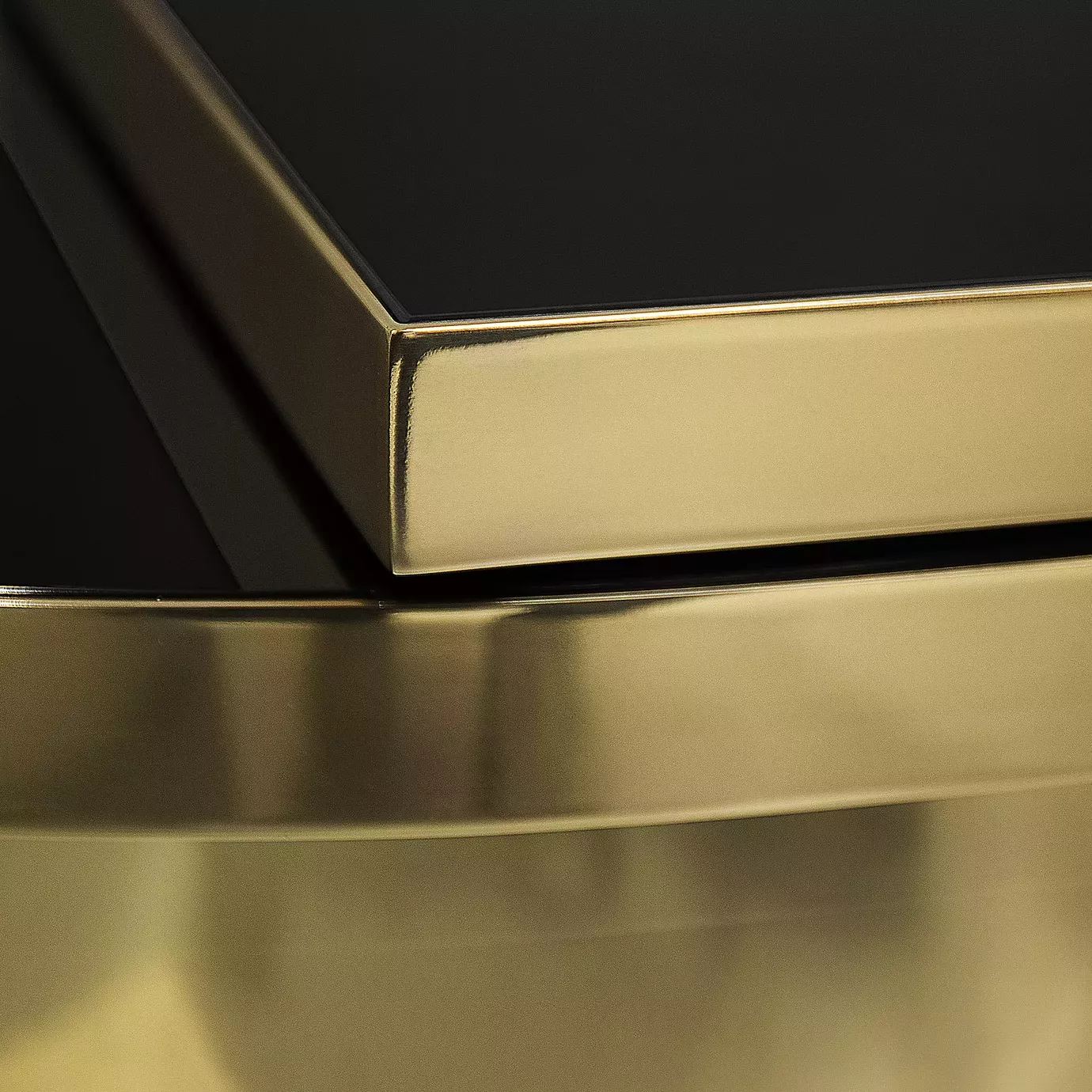 Dewdrops Polished Brass Coffee Table