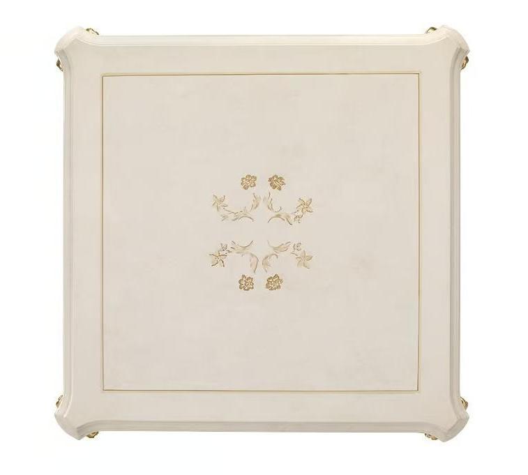 Ivory and Gold Italian Side Table