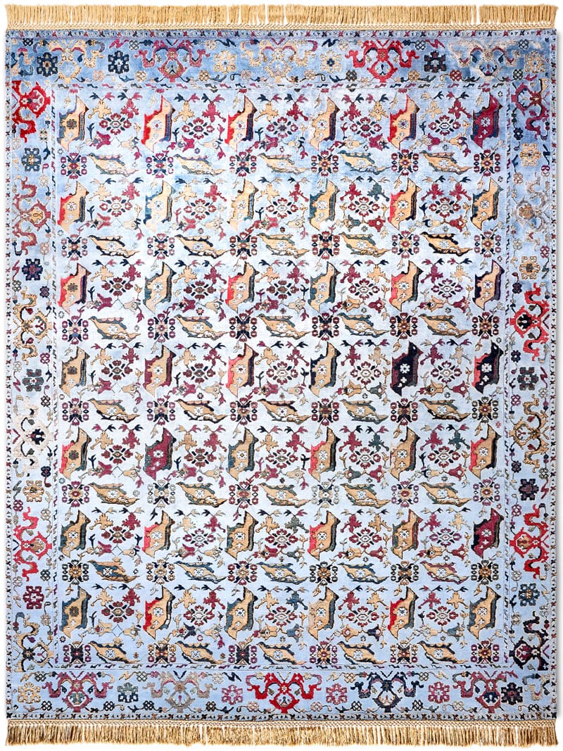 Bird Ushak Luxury Hand-Knotted Rug