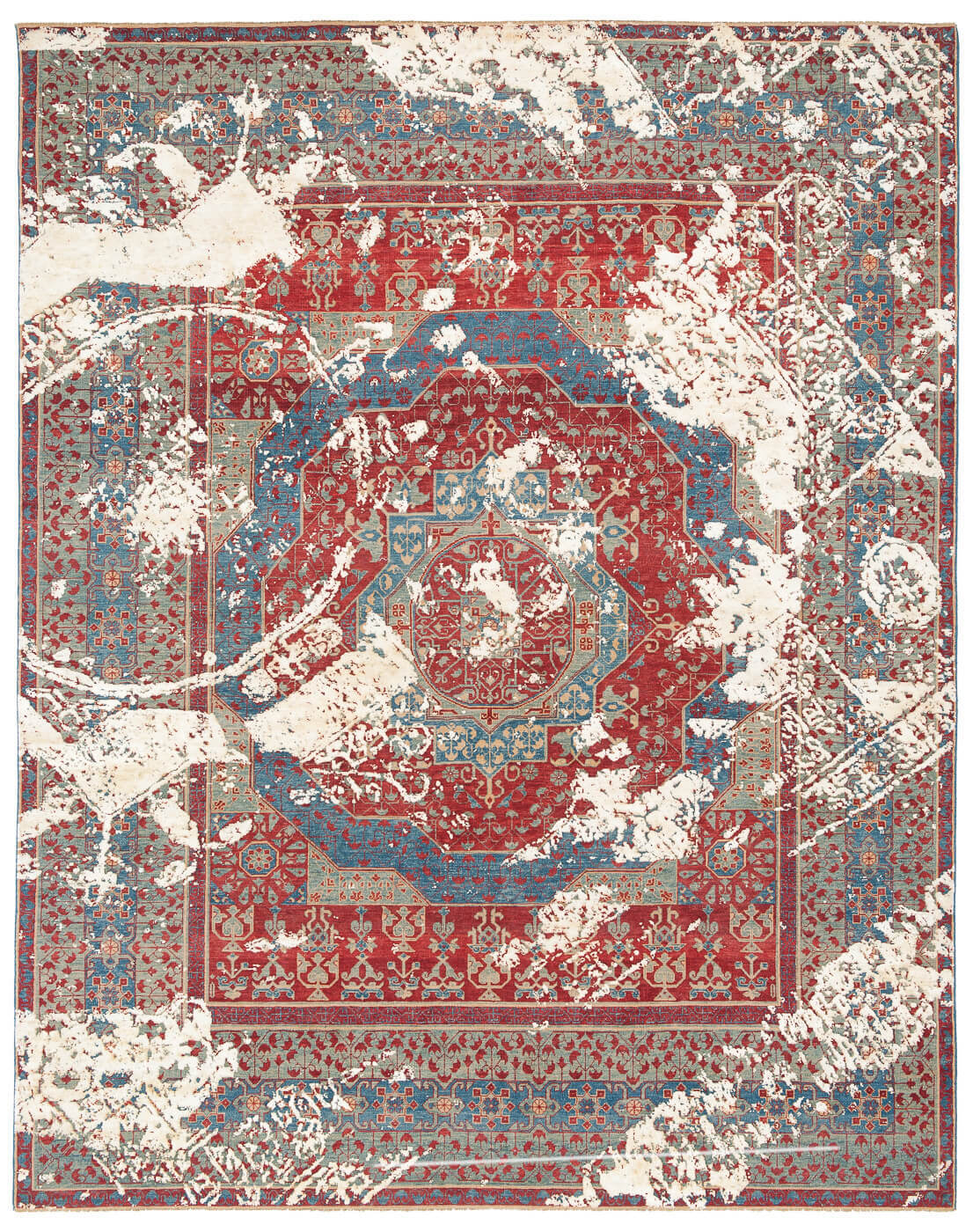 Mamluk Malena Red Undyed Silk Rug