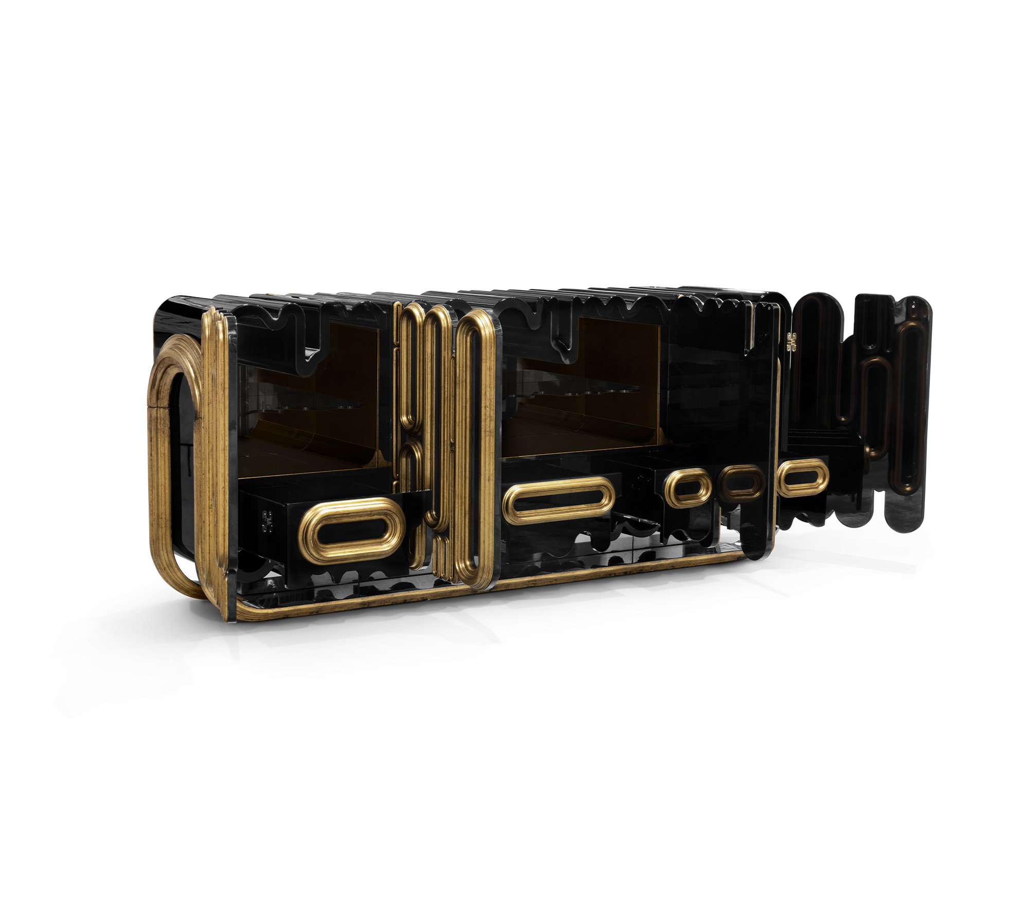 Ellipse Antique Finish Sideboard