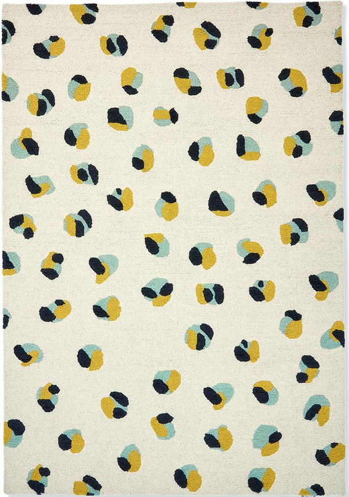 Leopard Dots-Pebble / Sage 125206 Rug ☞ Size: 160 x 230 cm