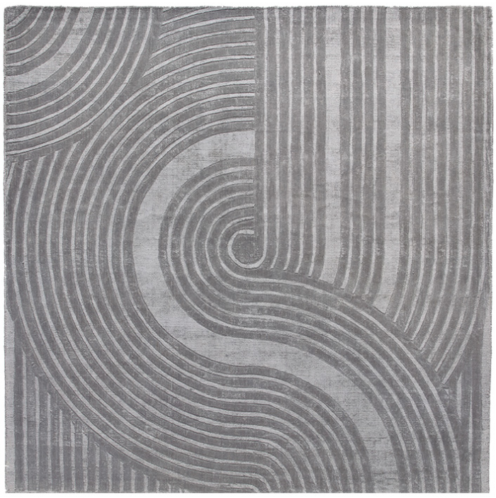 Modern Designer Grey Rug