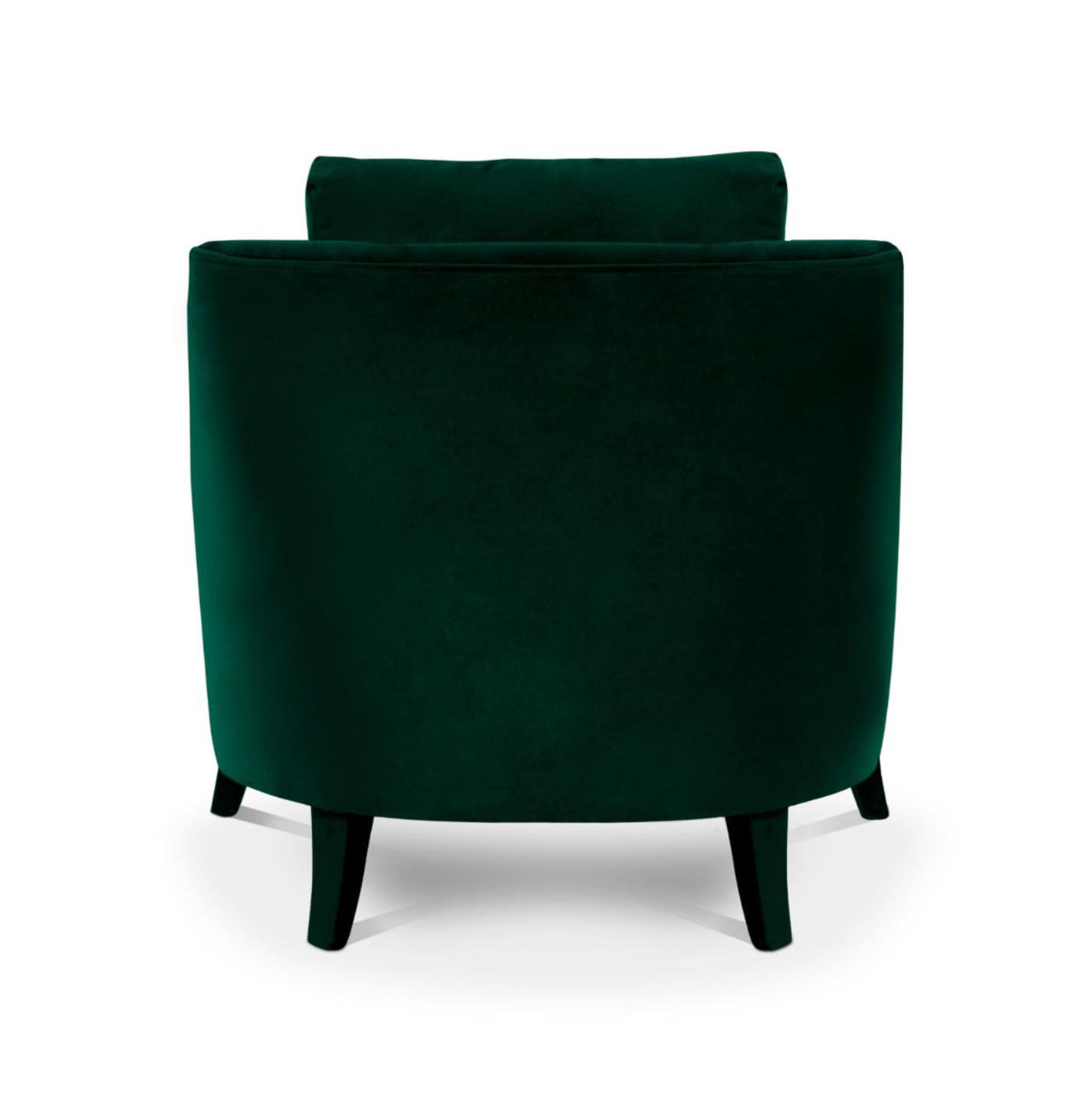 Plush Velvet Accent Armchair