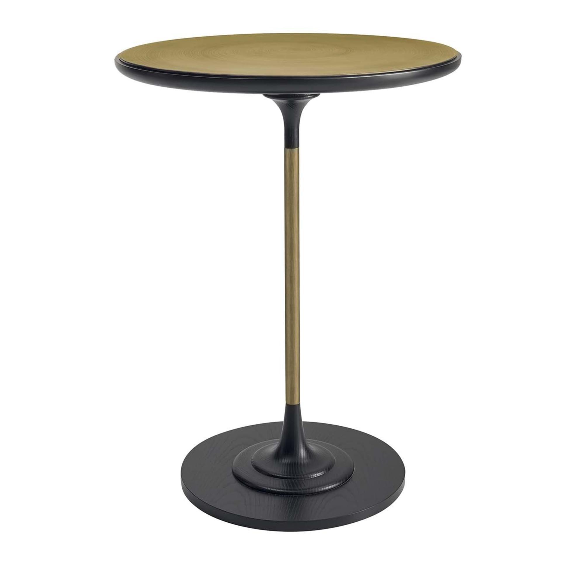 Brass-Top Adorned Side Table