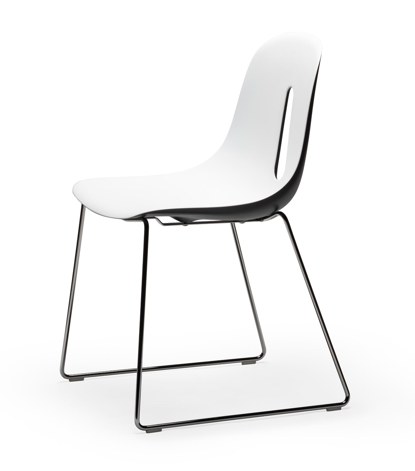 Gotham Black White Chair