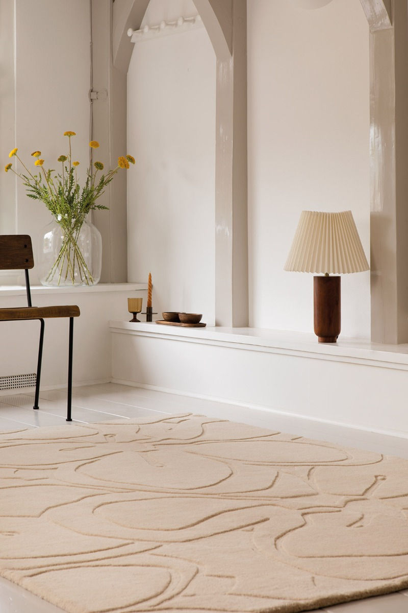 Romantic Magnolia Cream Rug