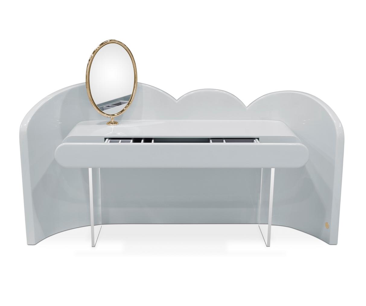 Dreamy Cloud Grey Dressing Table