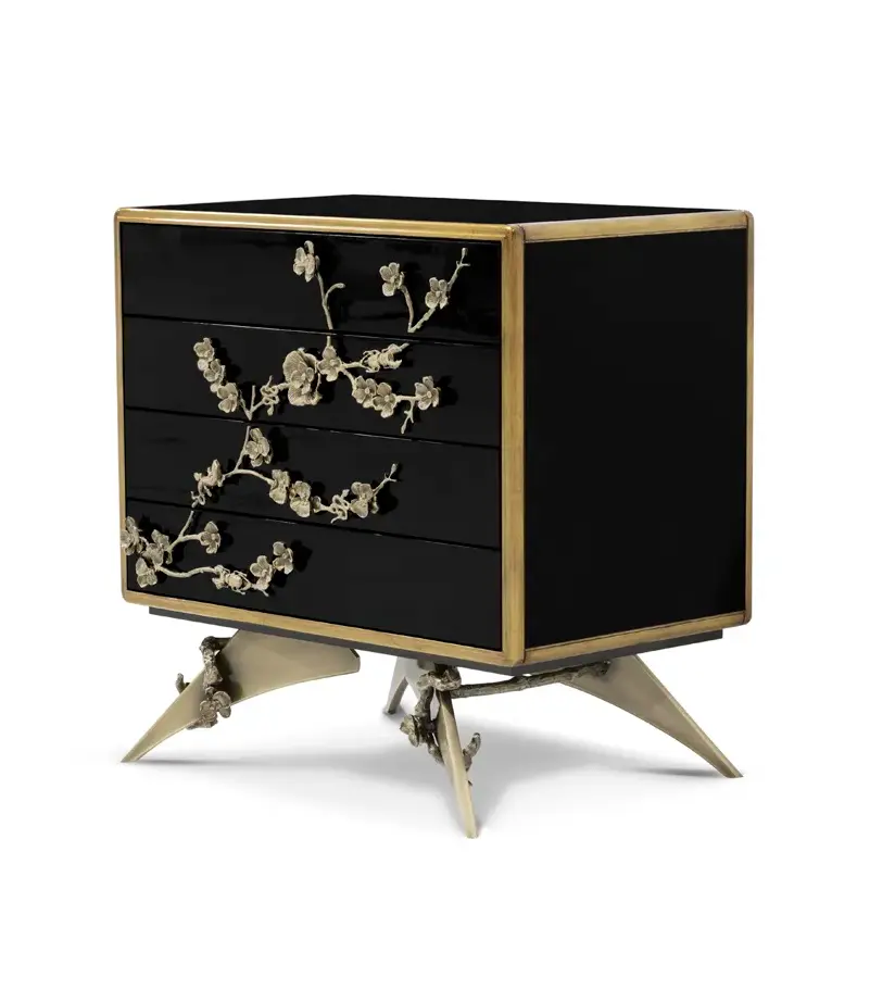Mirage Lacquer Bedside Table