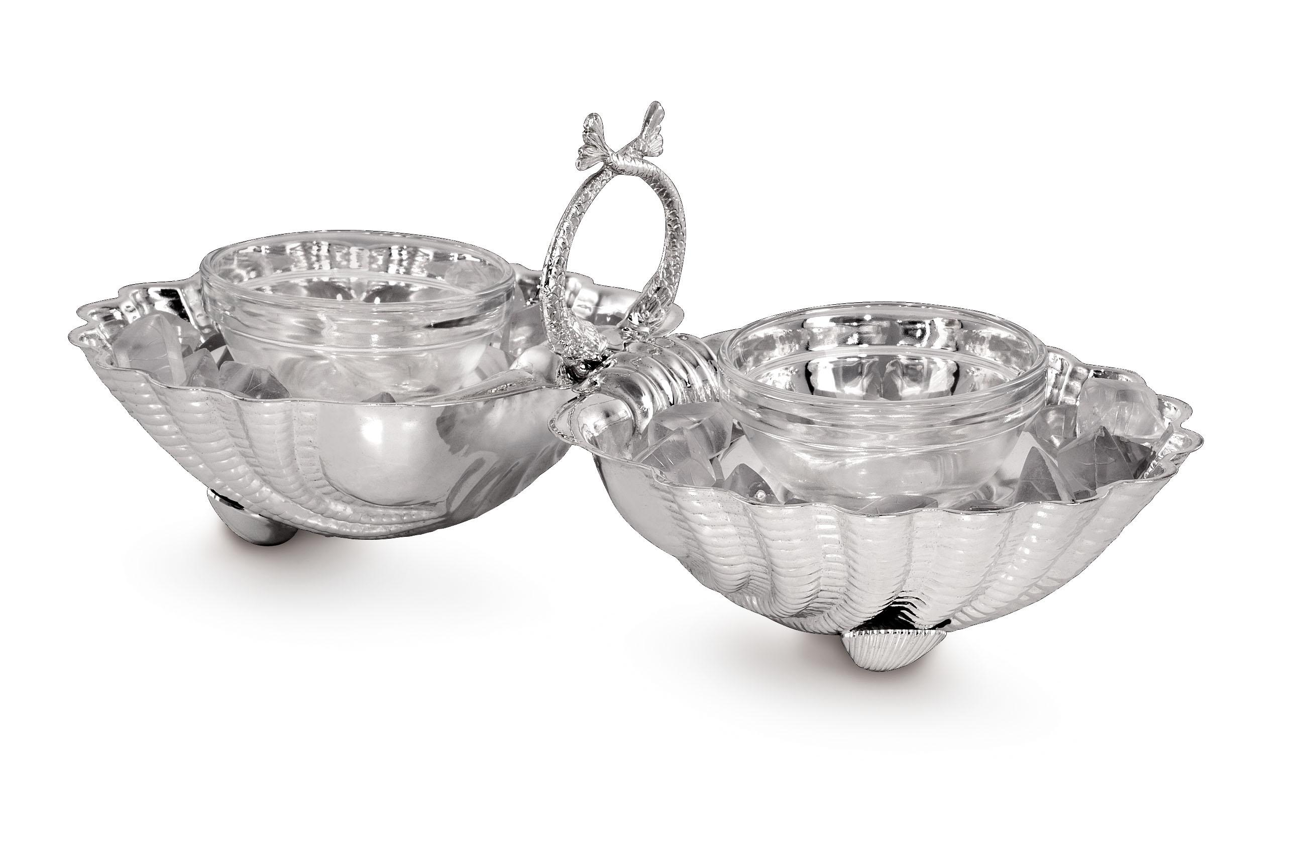 Royal Double Shell Caviar Server