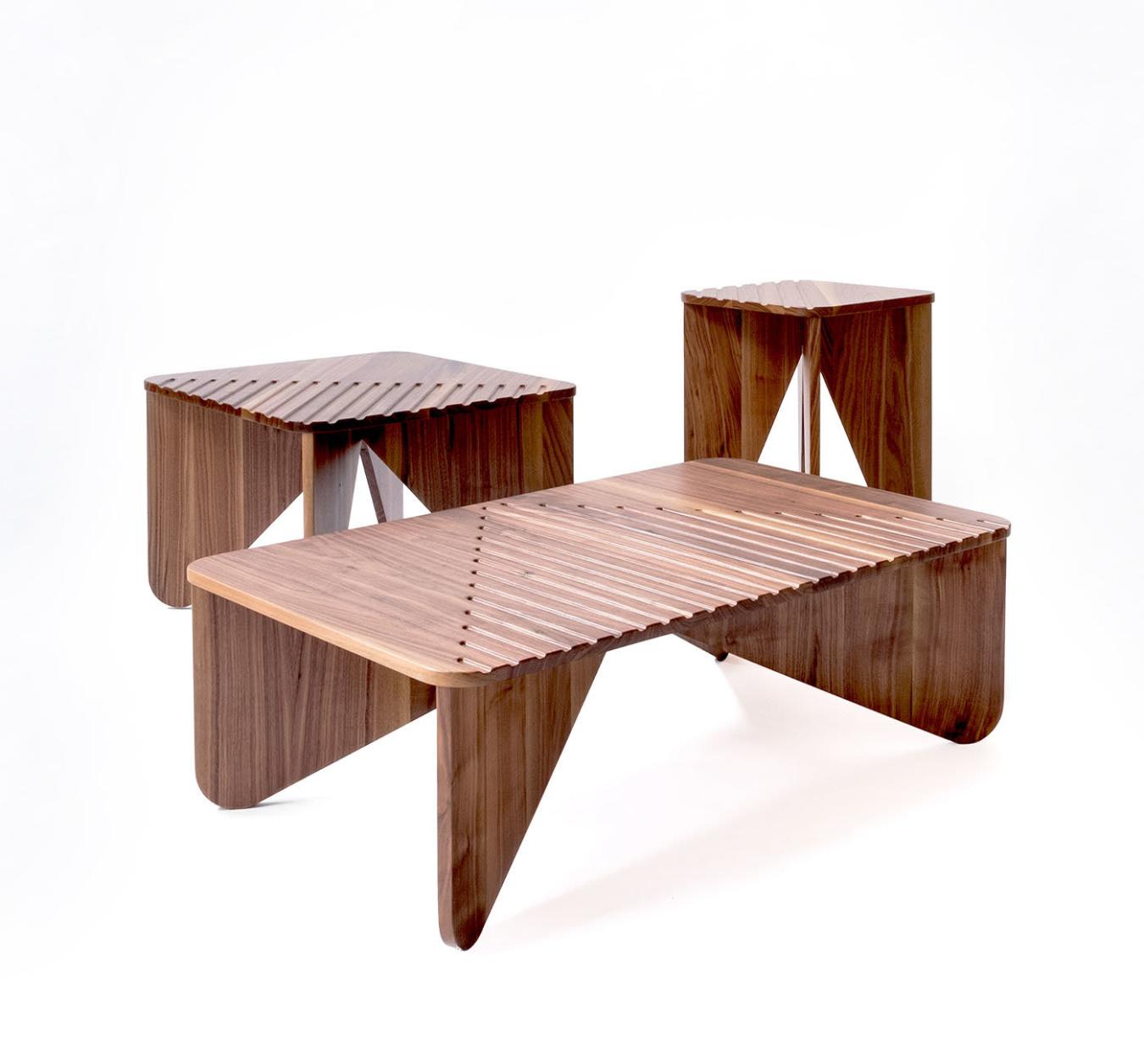 Small Low Wooden Side Table