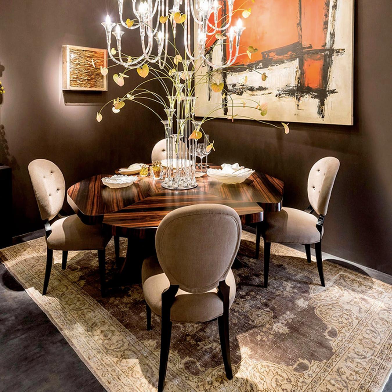 Sophia Dining Chair in Grey Upholstery