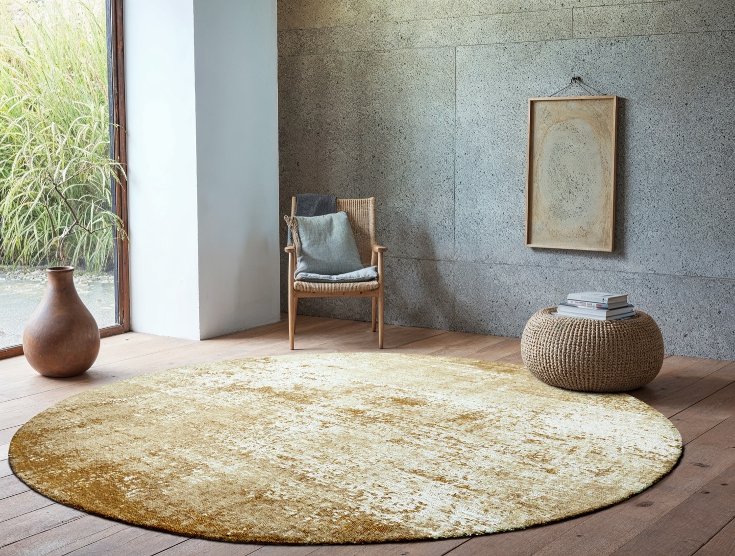Mercury 9654 Round Rug