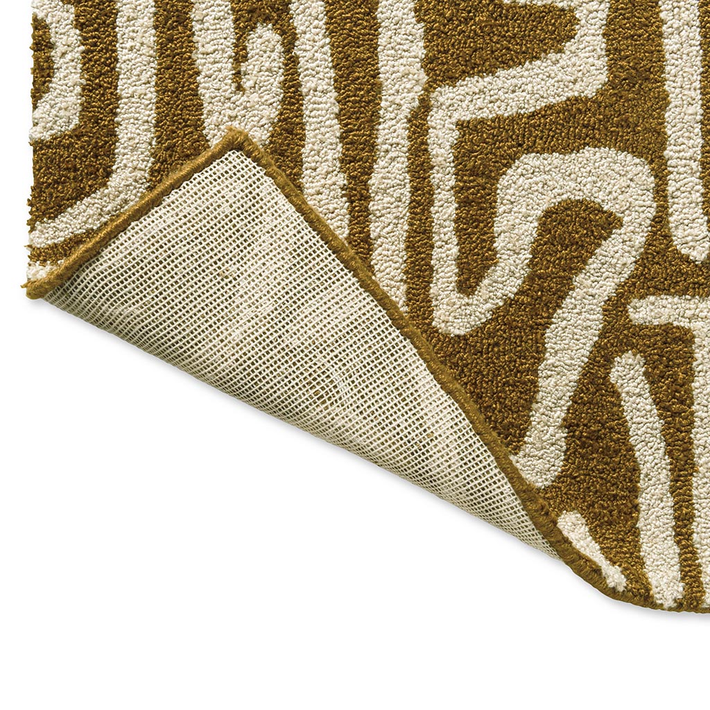 Melodic Ochre/Gold Outdoor Rug | Size: 160 x 230 cm