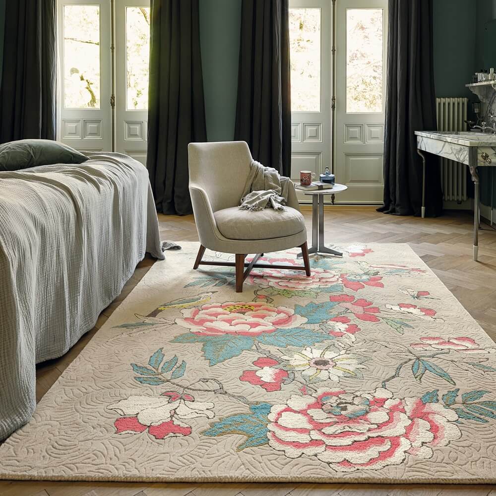 Paeonia Coral 37902 Rug ☞ Size: 170 x 240 cm