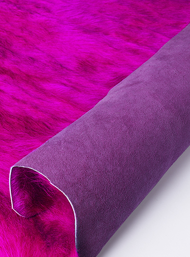 Fucsia Natural Cowhide