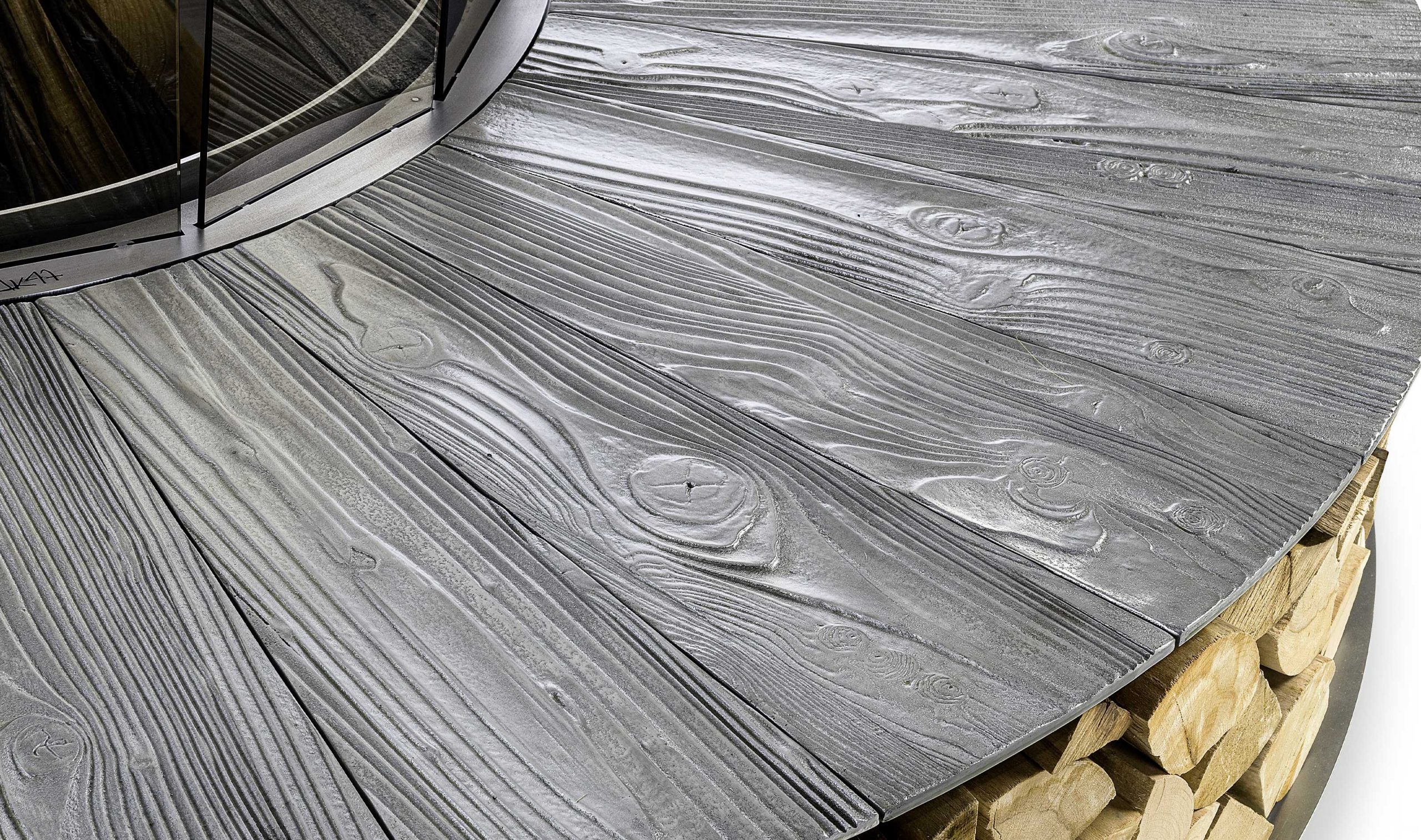 Zero Grey Texture Fire Pit