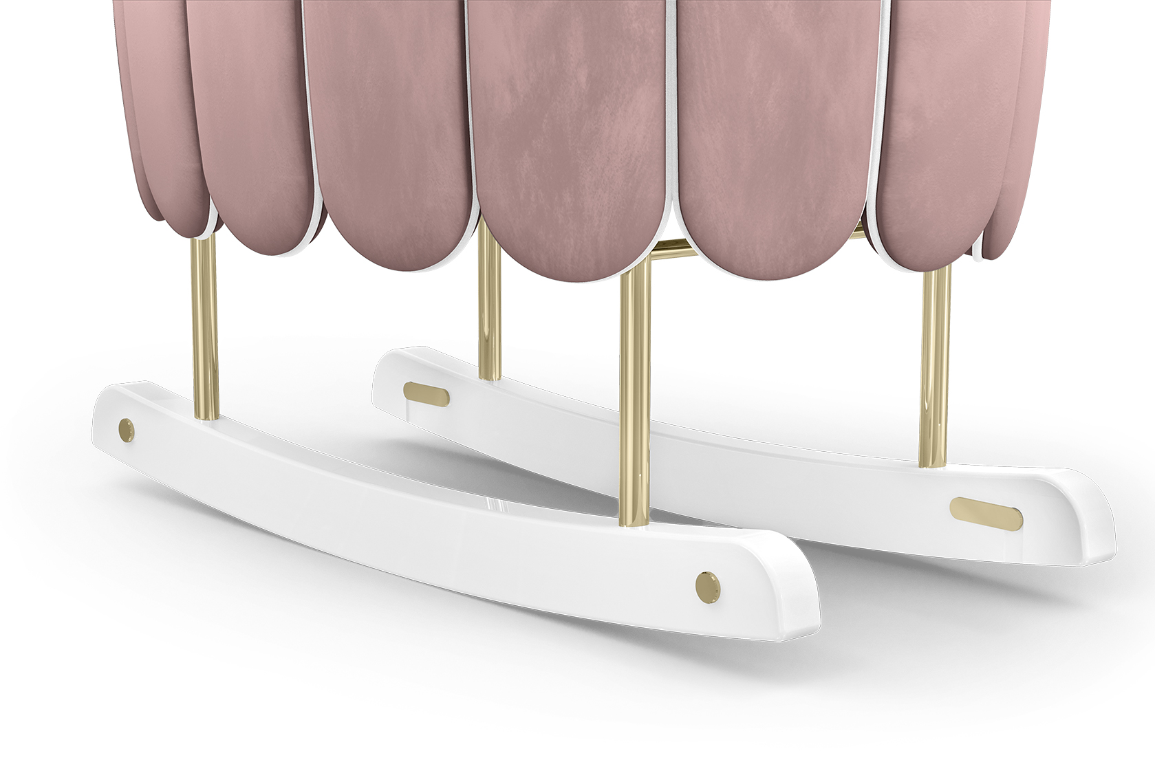 Lotus Pink Rocking Crib