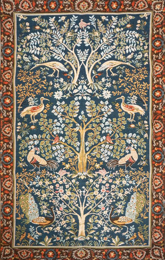 The Tree, in W. Morris Style Tapestry