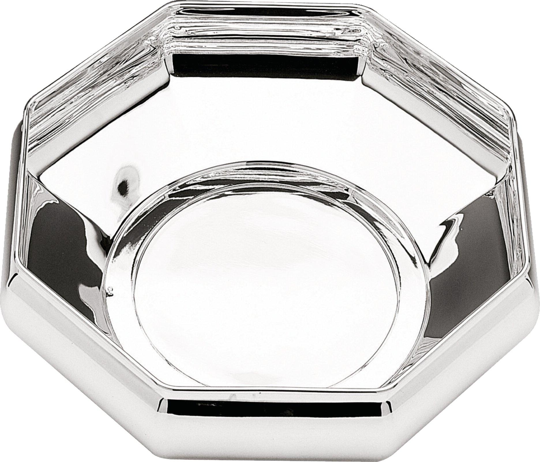 Octagonal Silver-Plated Serving Bowl