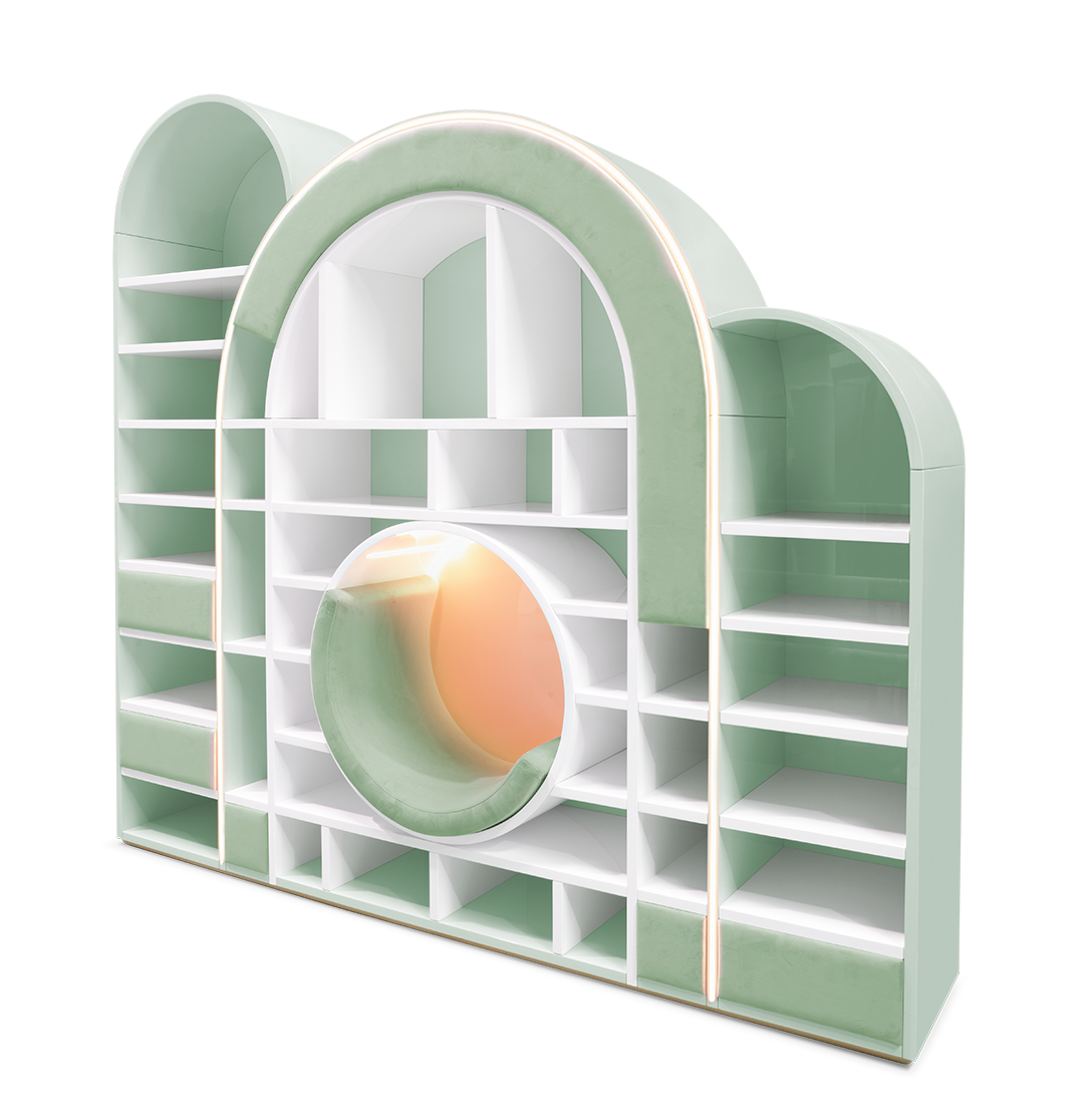 Sugar Rush Green Children's Bookcase