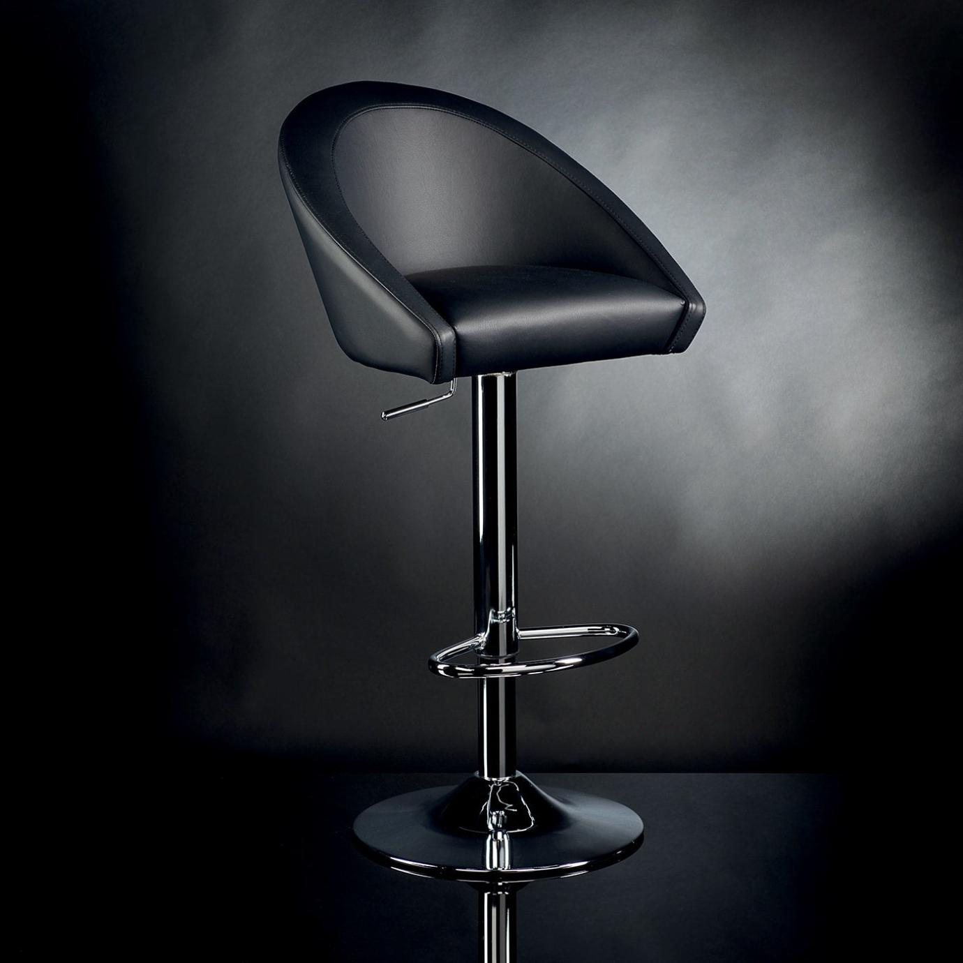 Rusty Black Bar Stool