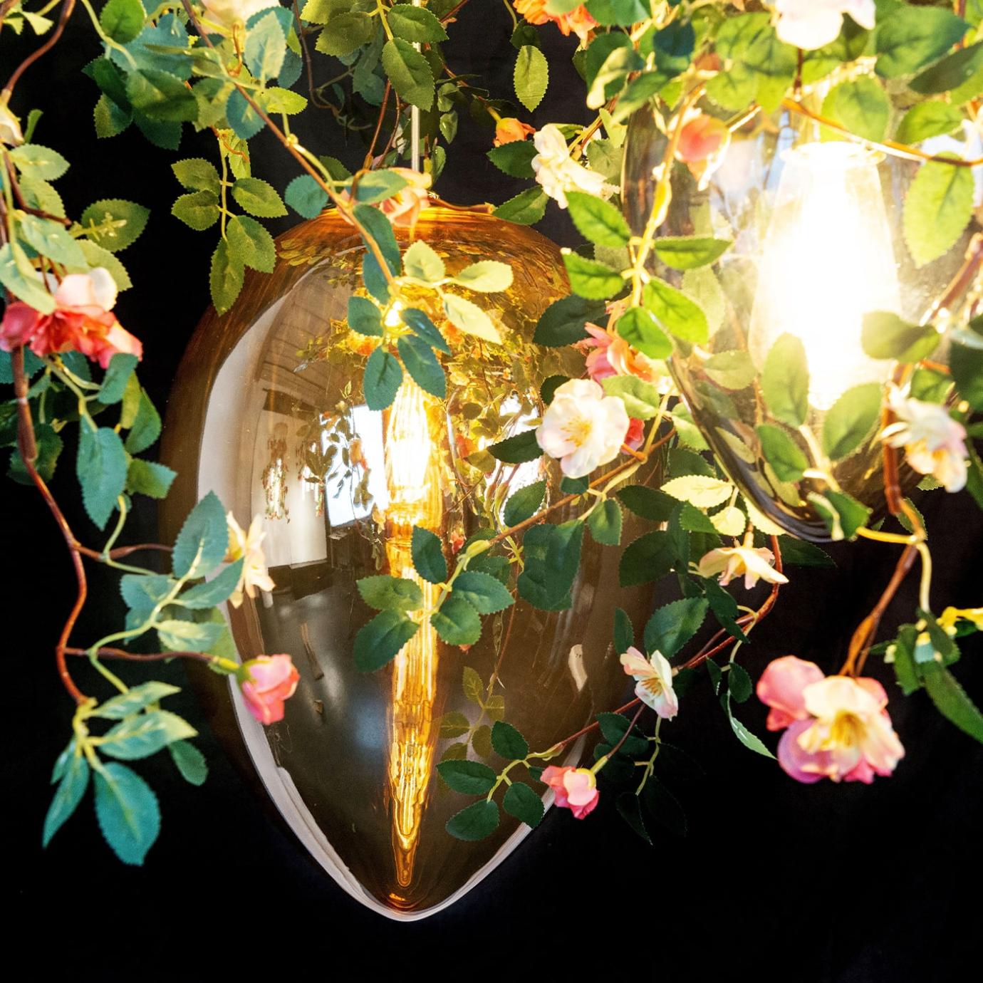 Rose Crystal Chandelier