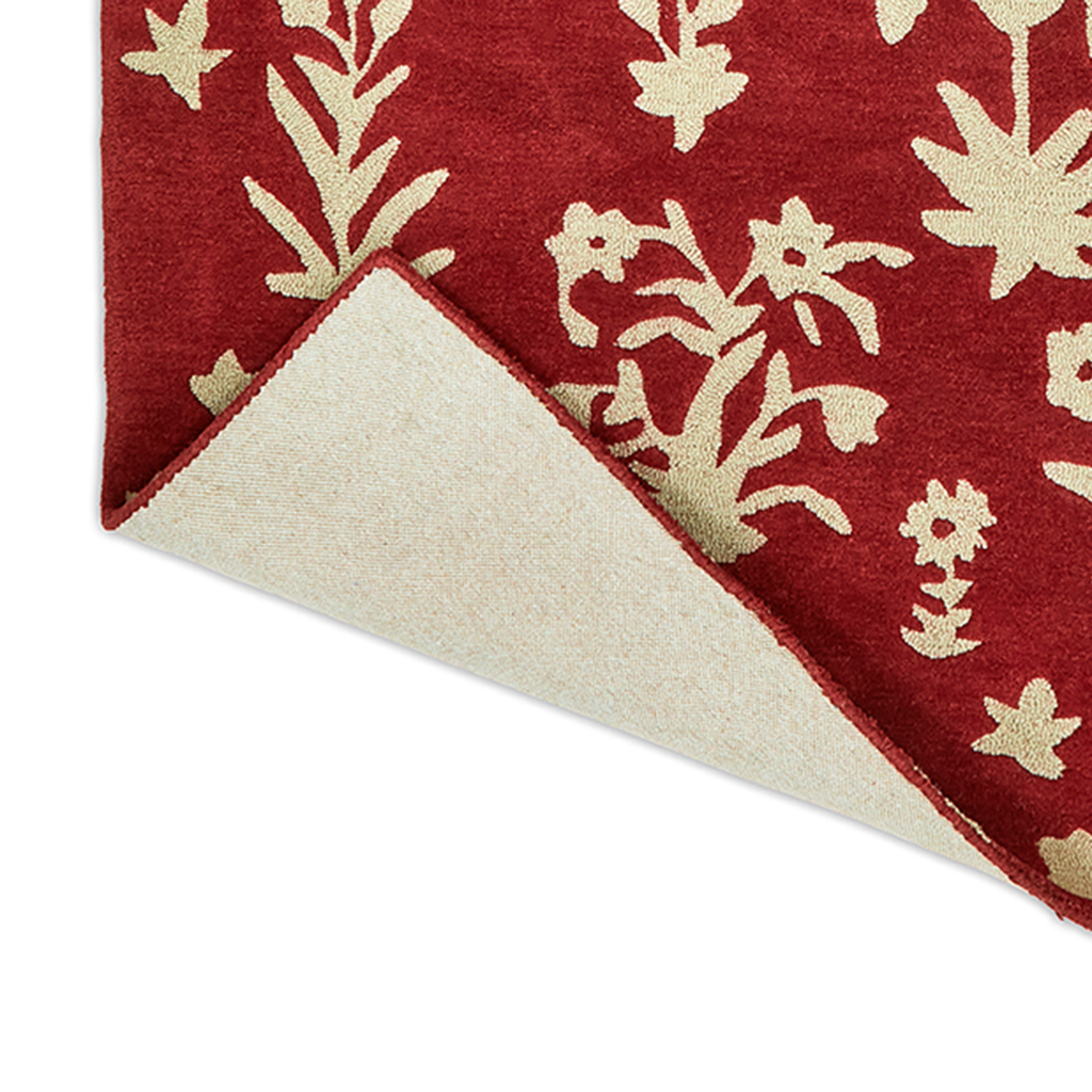 Woodland Glade Damson Red 146800 Rug | Size: 250 x 350 cm