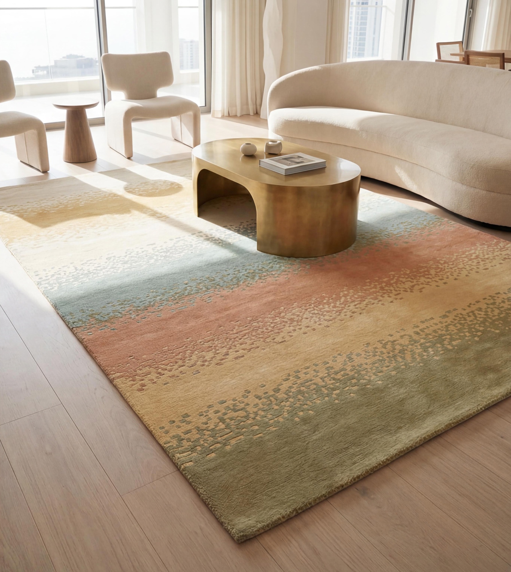 Desert Bands Multi Rug