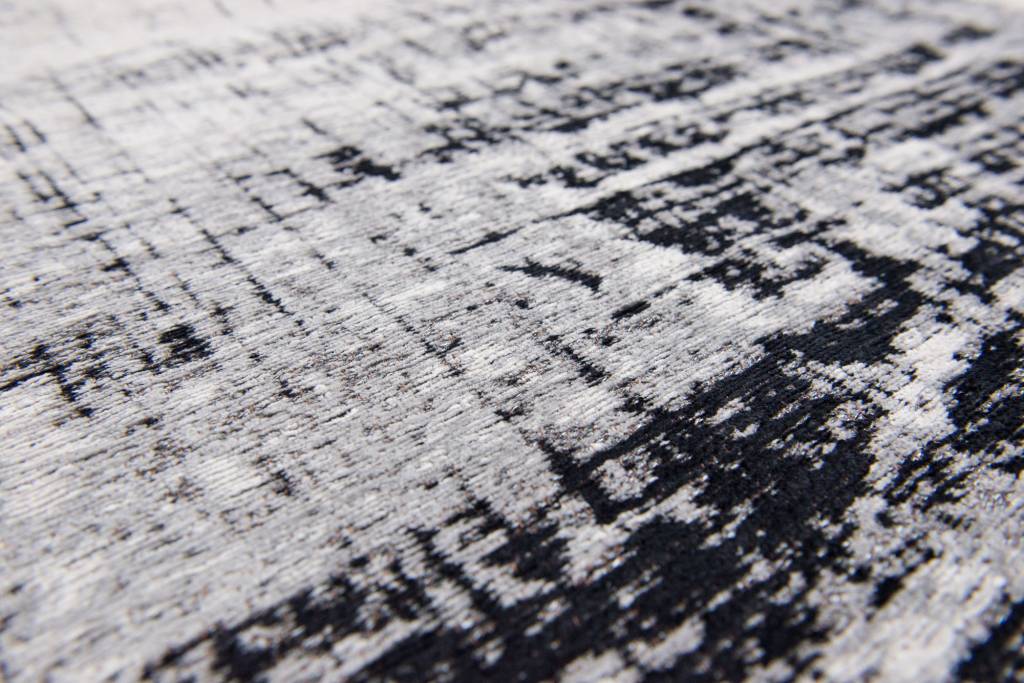 Flatwoven Cotton Rug Black & White 8926 ☞ Size: 170 x 240 cm