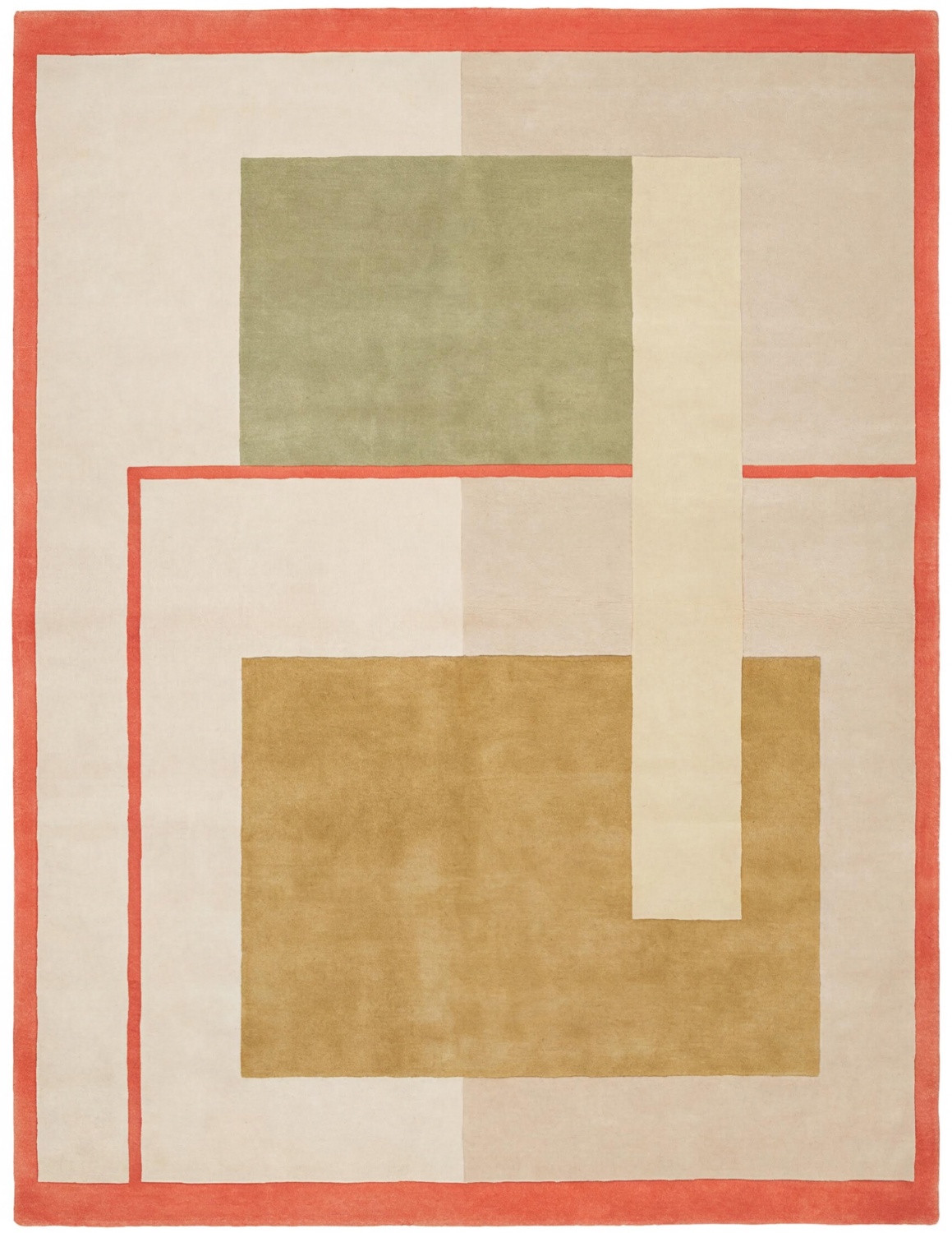 Geometric Block Sand Rug