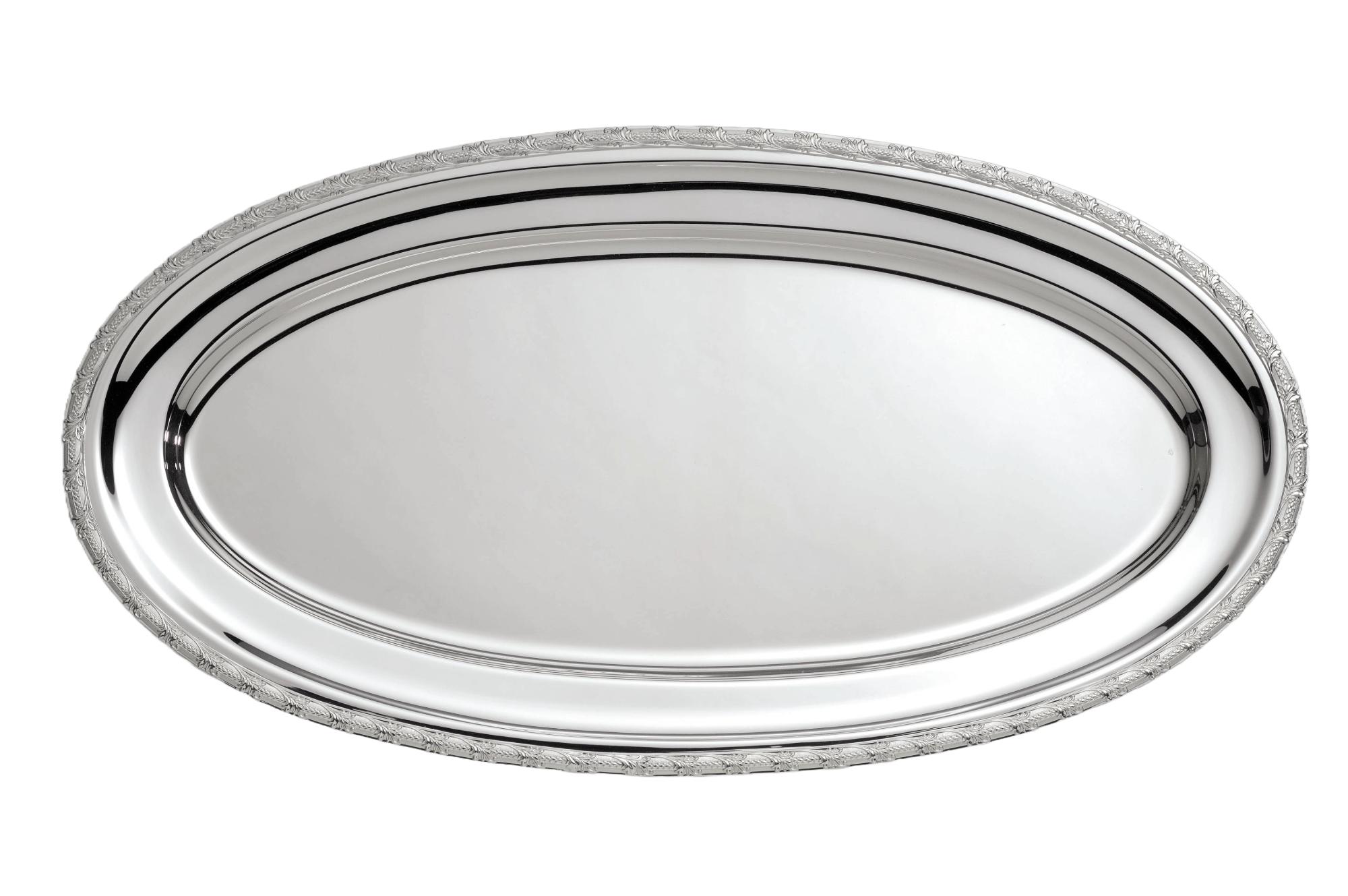 Silver Oval Serving Platter