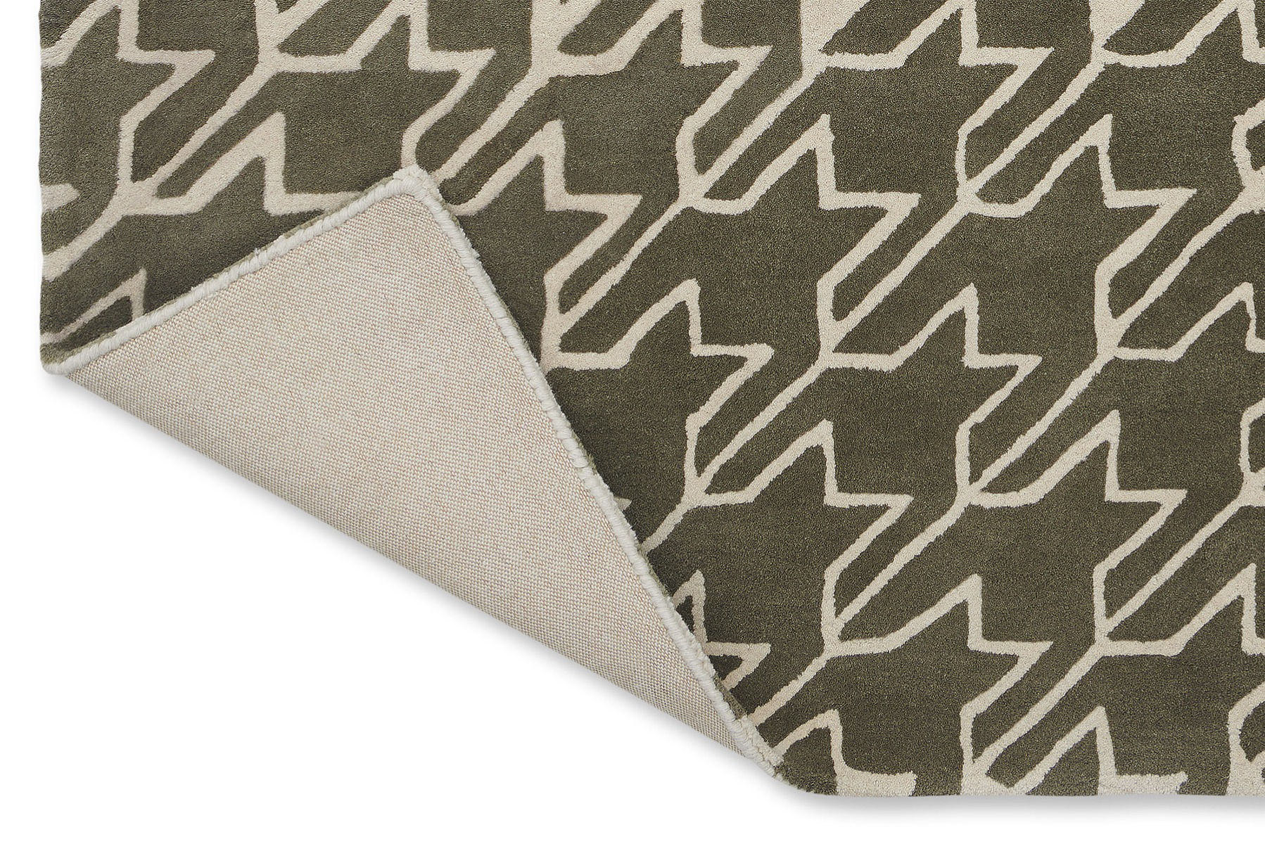 Houndstooth Grey Rug