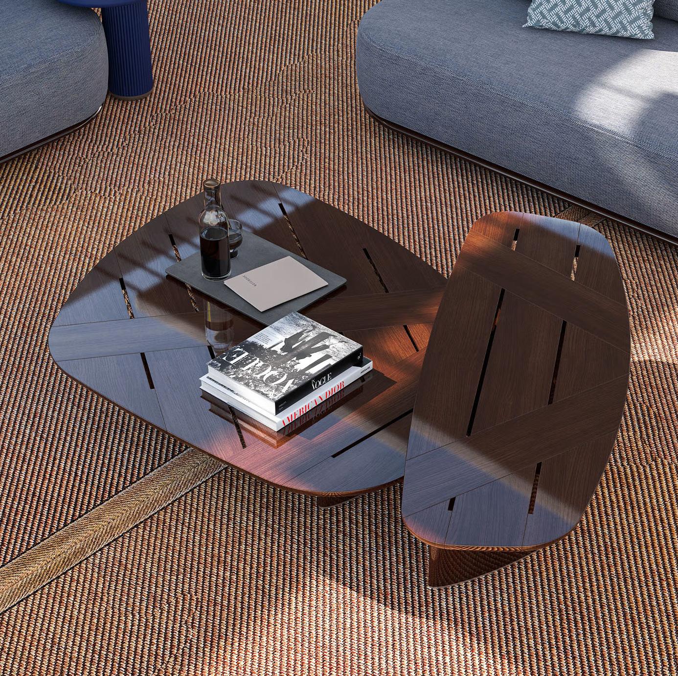 Felipe Italian Wood Garden Coffee Table