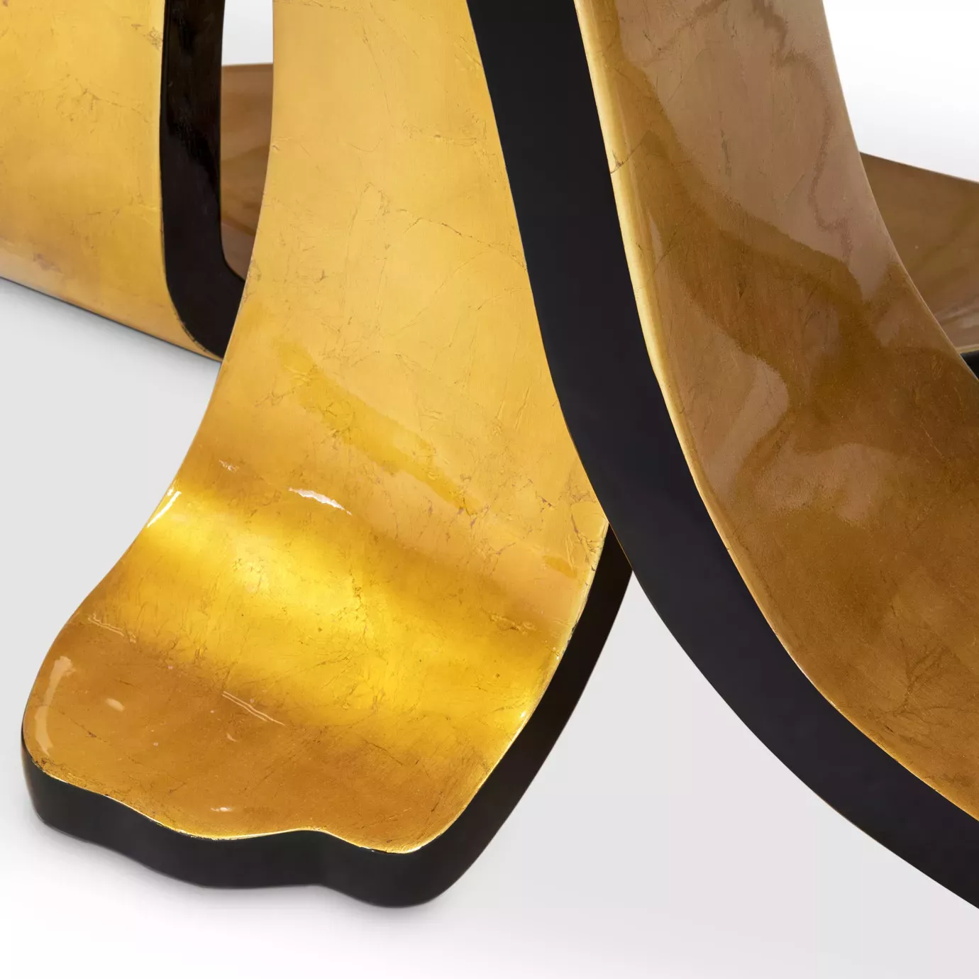 Ribbon Gold Leaf Dining Table