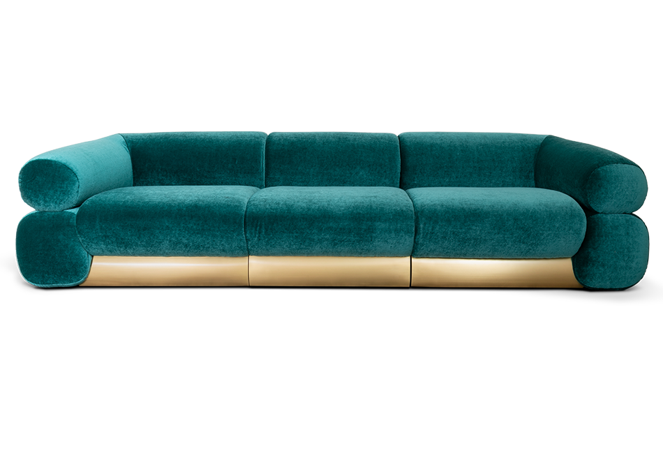 Kingsley Green Sofa