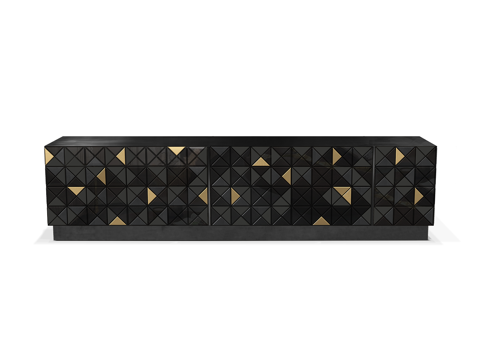 Mosaic Black TV Cabinet