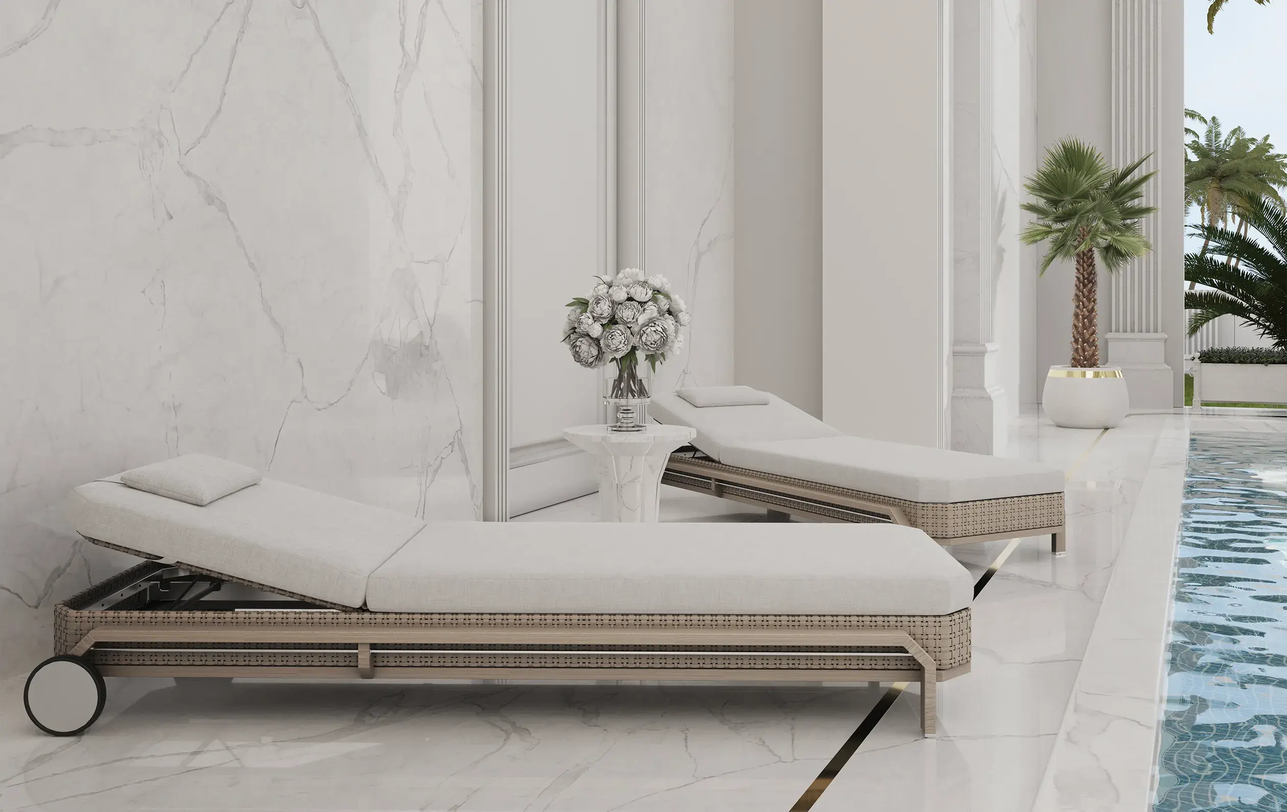 Legacy Wood Sunlounger - 5