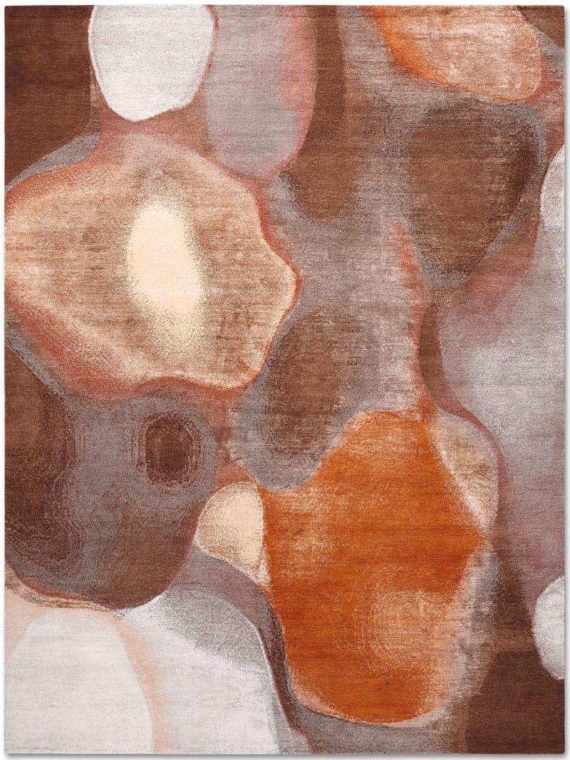 Copper Mauve Handmade Luxury Rug