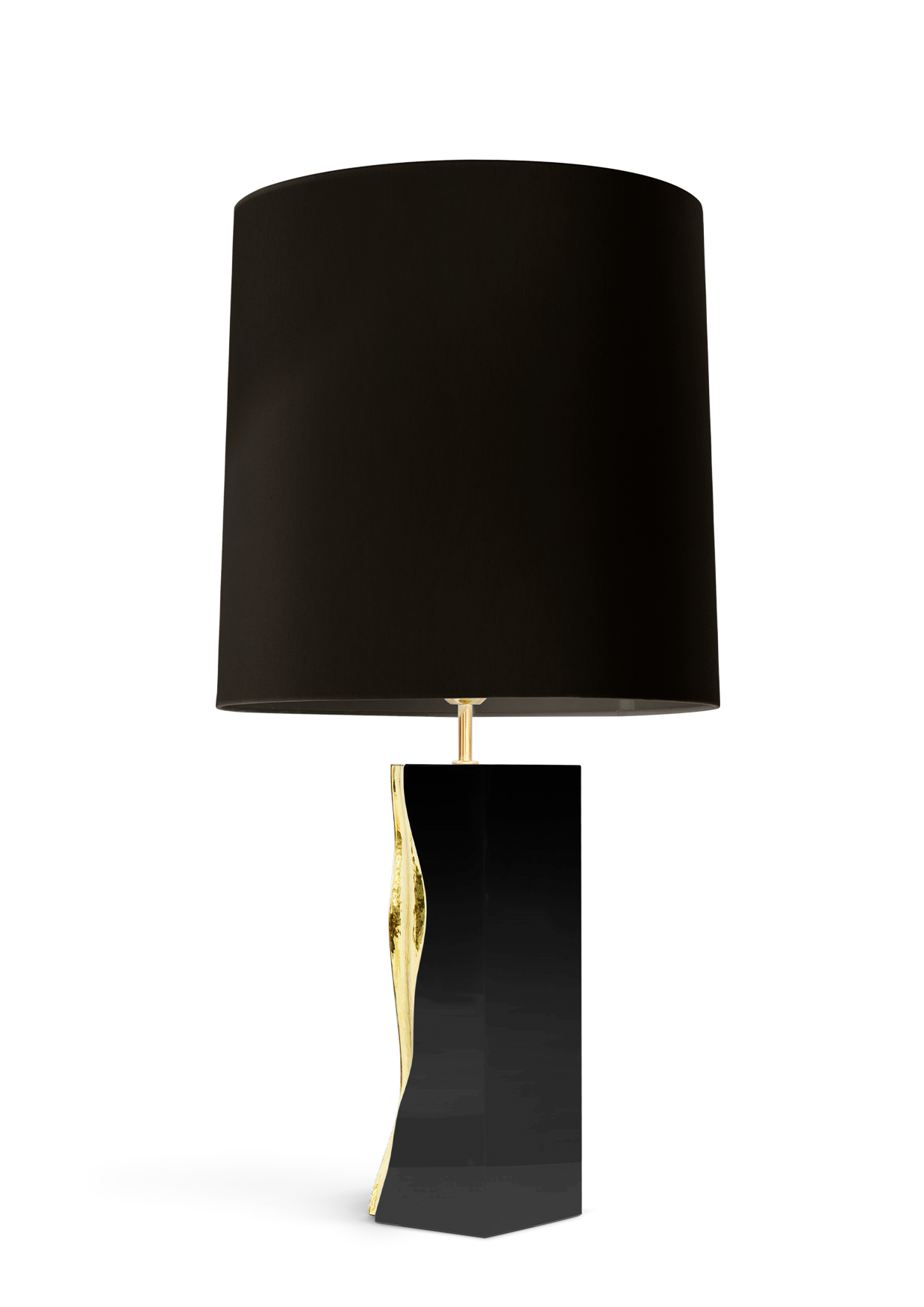 Glacier Black Marble Table Lamp